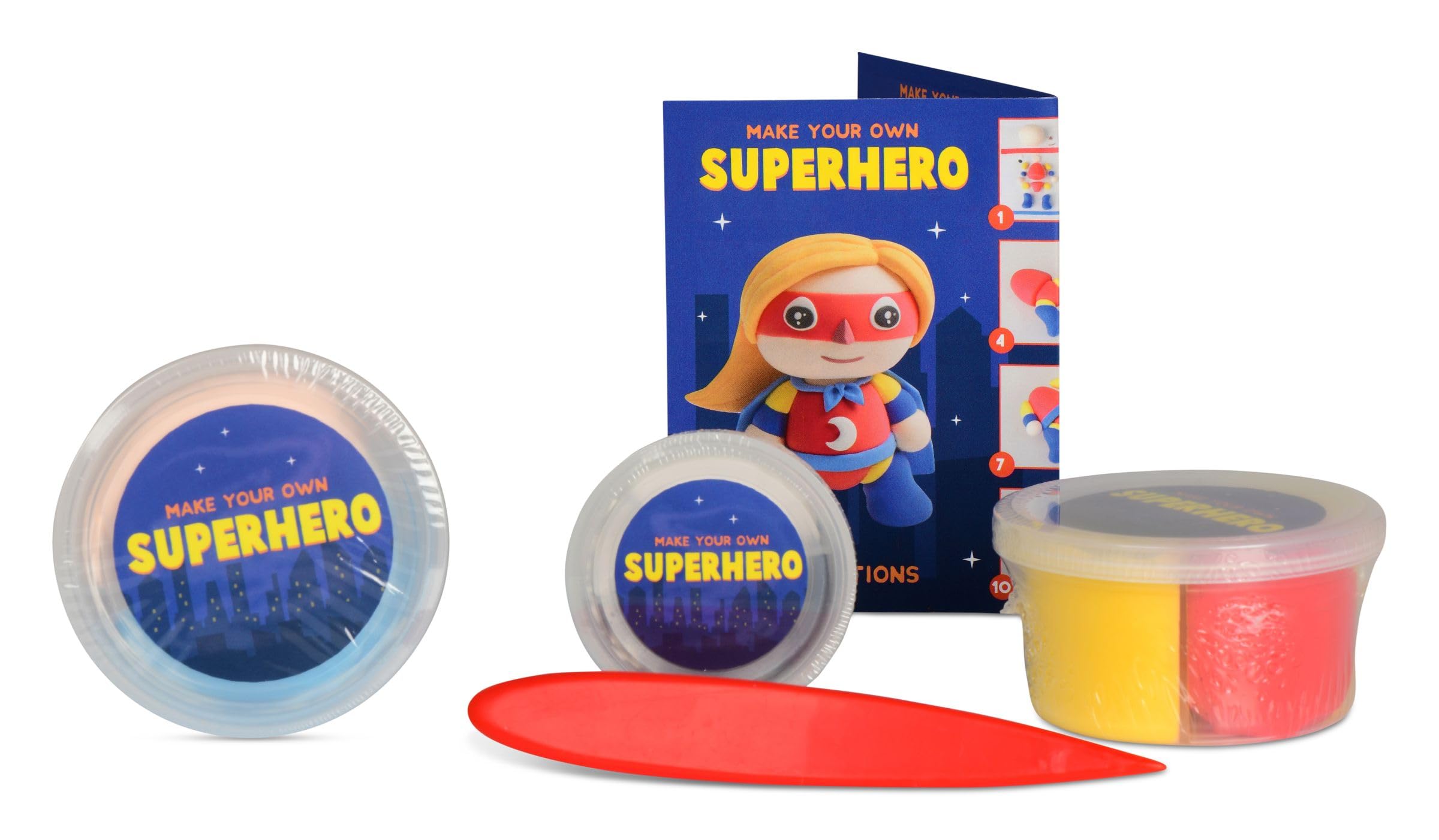 Fizz Creations for iscream Make Your Own Mini Superhero Modeling Dough Shaping Kit - Image 3