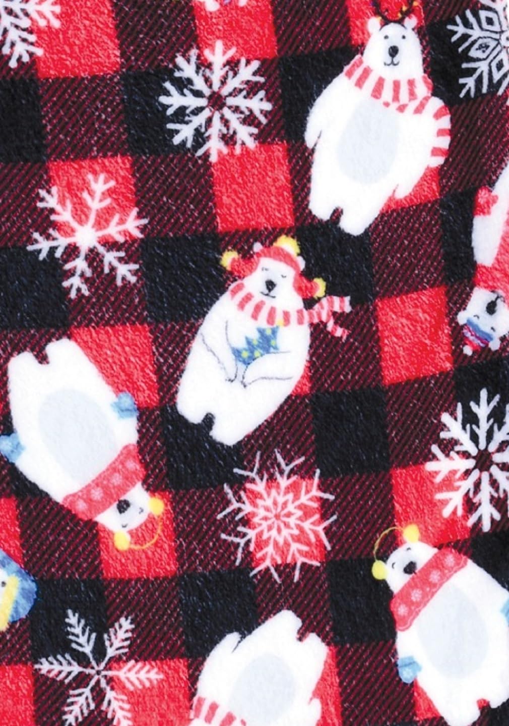 iscream Big Girls Silky Soft Plush Fun Print Fleece Shorts - Holiday Fun Collection - Image 3