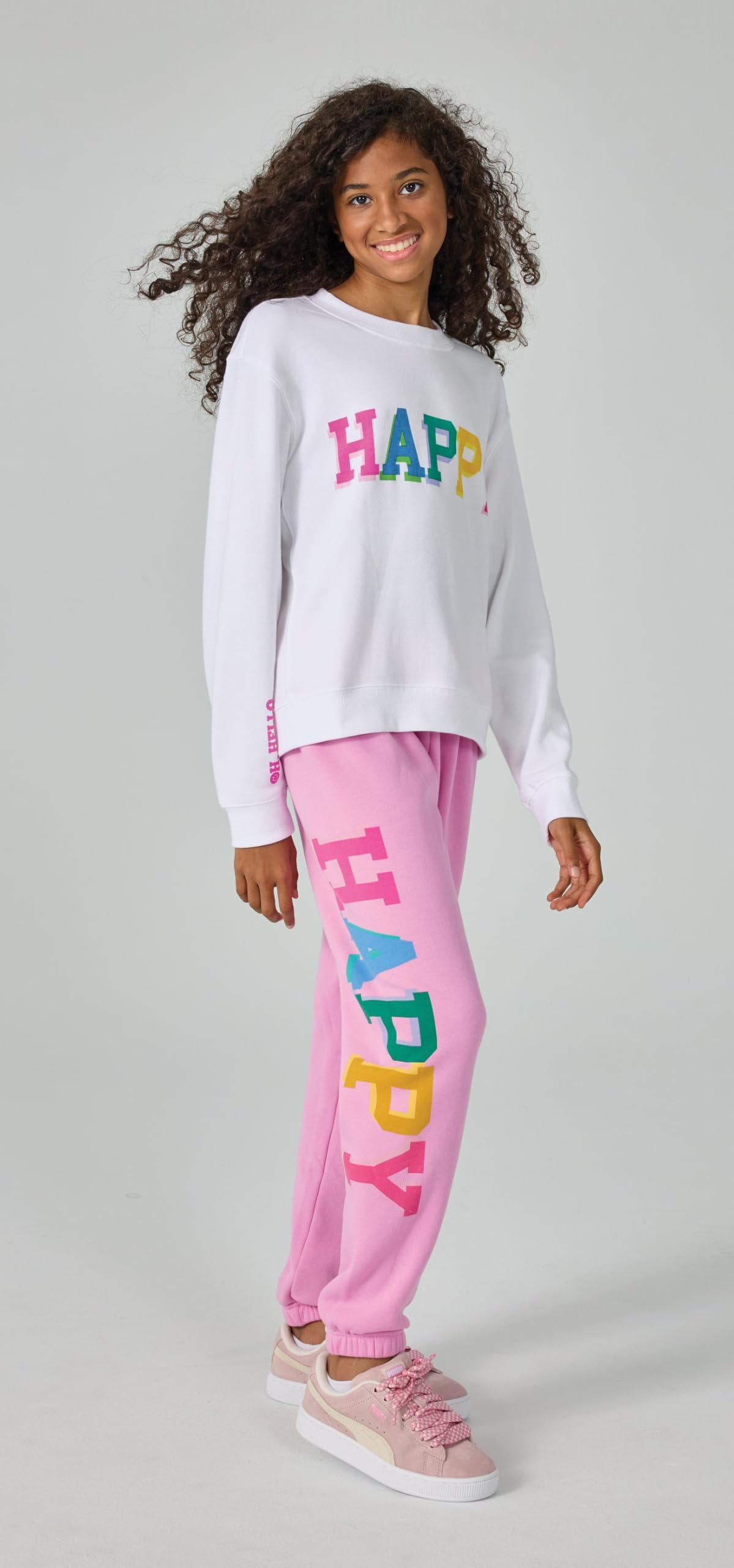 iscream Big Girls Softest Puff Fleece Crewneck Fun Graphic Sweatshirt - Chill Vibes Collection - Image 7