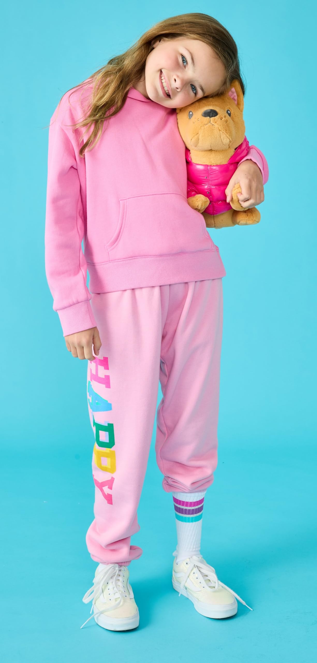 iscream Big Girls Softest Puff Fleece Fun Leg Print Sweatpant Collection - Image 3