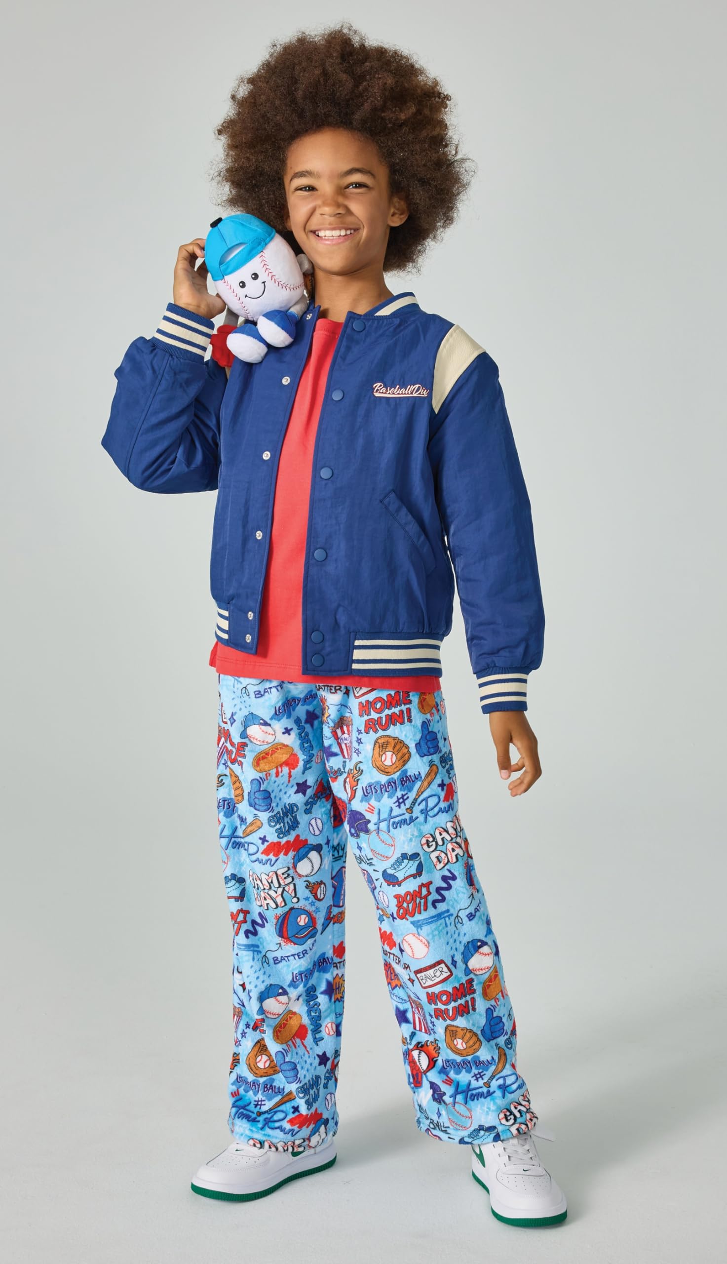 iscream + Corey Paige Designs Big Boys Silky Soft Plush Fleece Pants Collection - Image 3