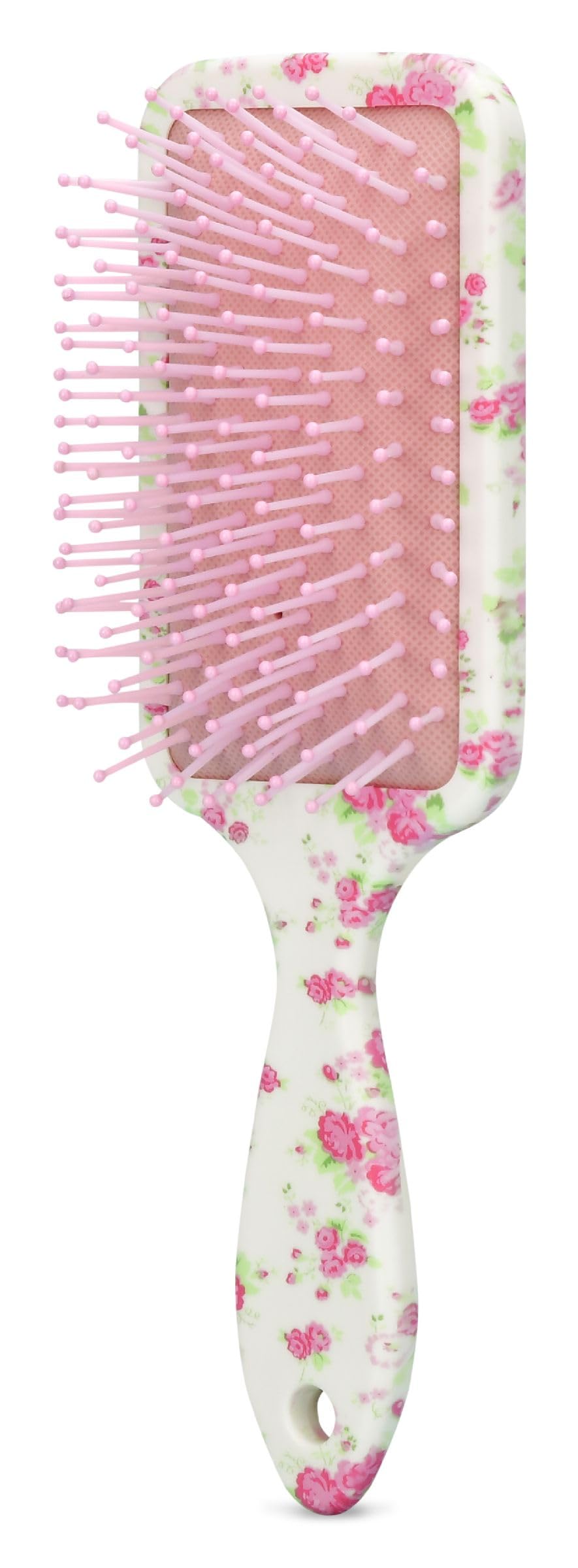 iscream Forever Floral 9" Nylon Bristle Brush for Wet or Dry Hair with Pretty Floral Design - Image 4