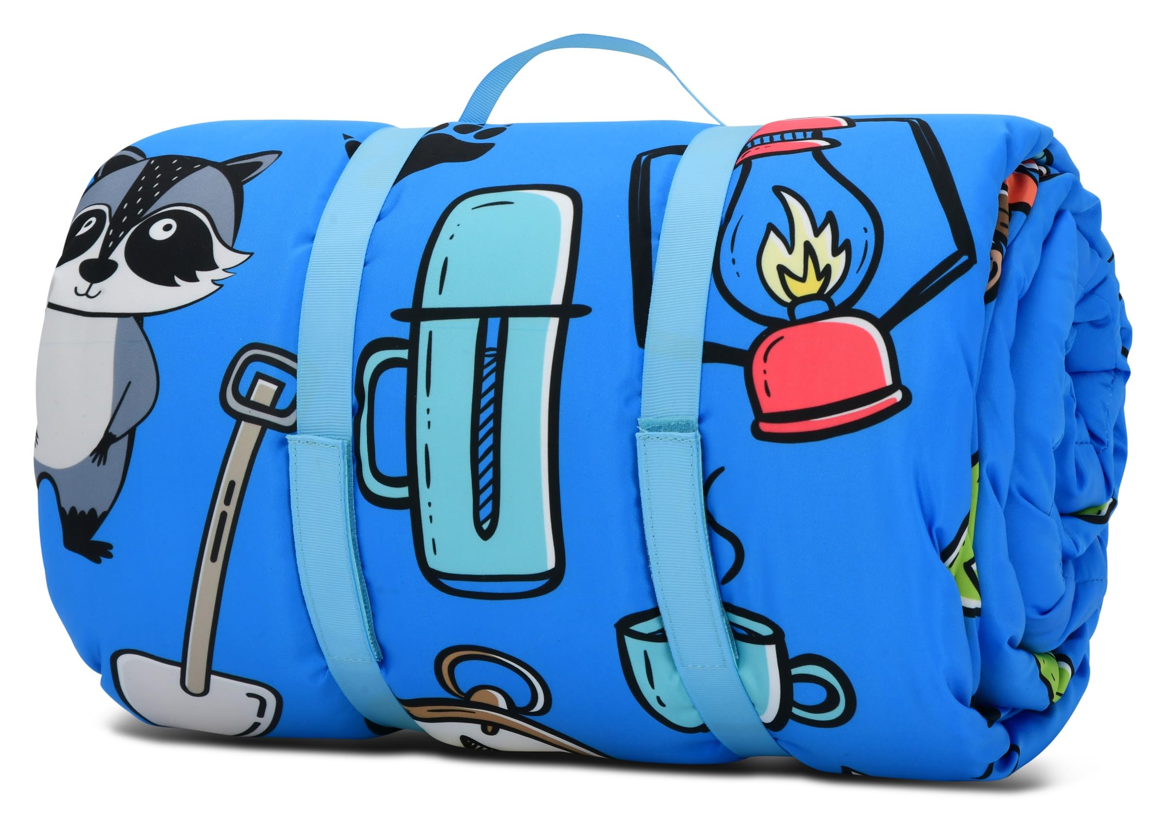 iscream Fun Print Cozy Silky Soft Fleece Lined Sleeping Bag and Pillow Set for Kids - Camp Out - Image 5