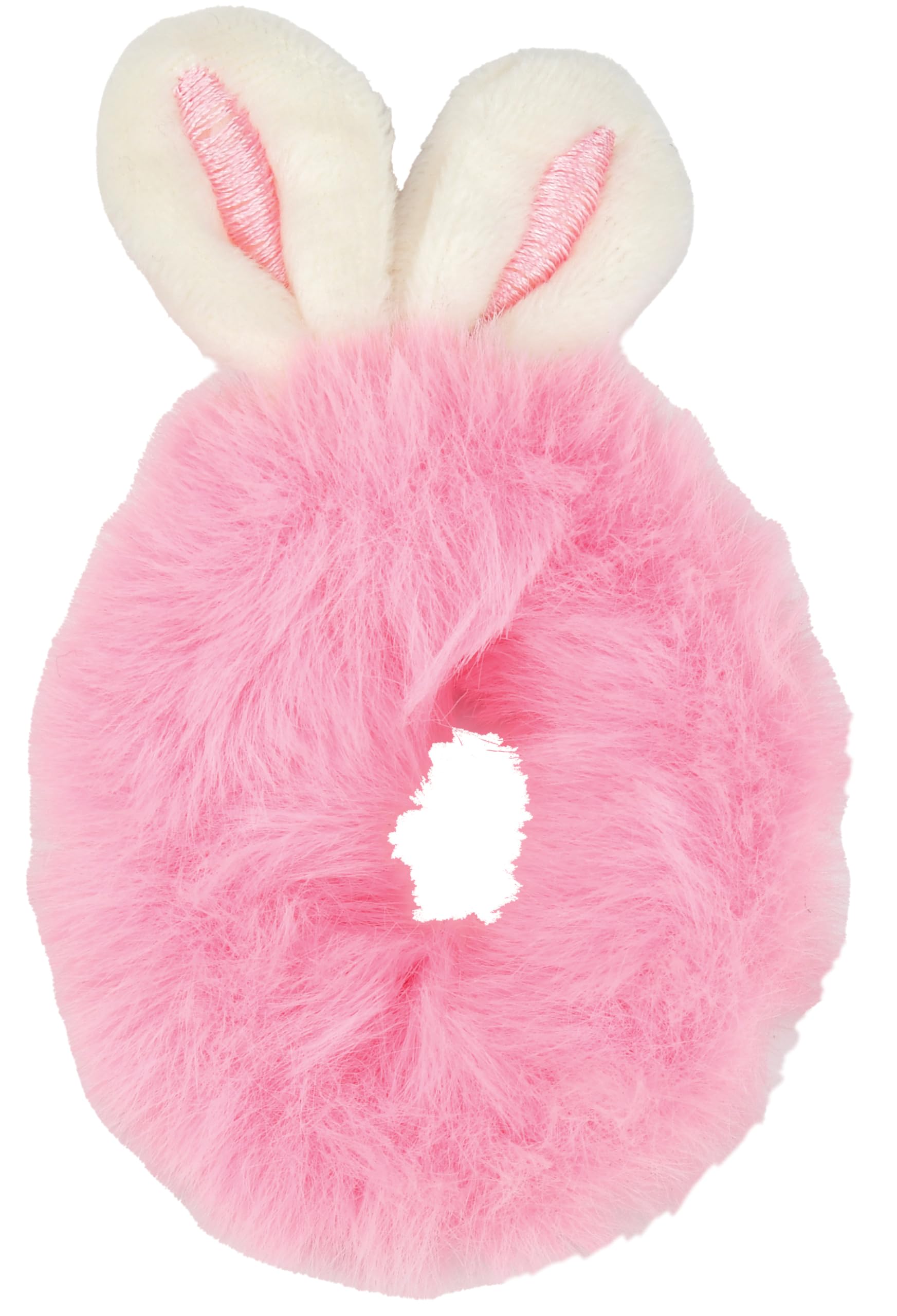 iscream Furry Set of 3 Scrunchies with Bunny Ear Embellishments - Pink, Lavender and Blue - Image 3