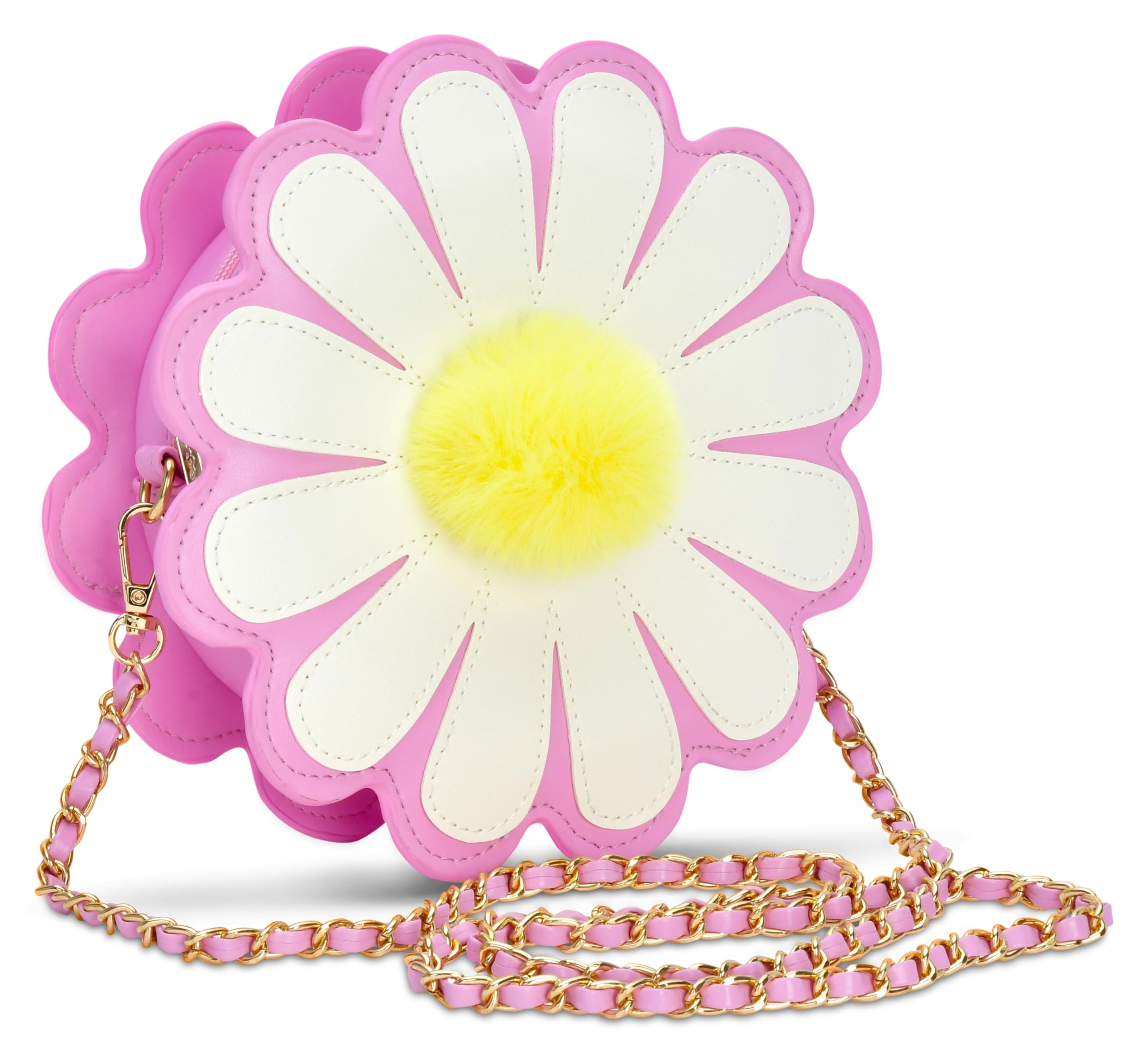 iscream Girls' Crossbody Purse in Faux Patent Leather with Zipper Closure, Live Brightly Collection - Image 4