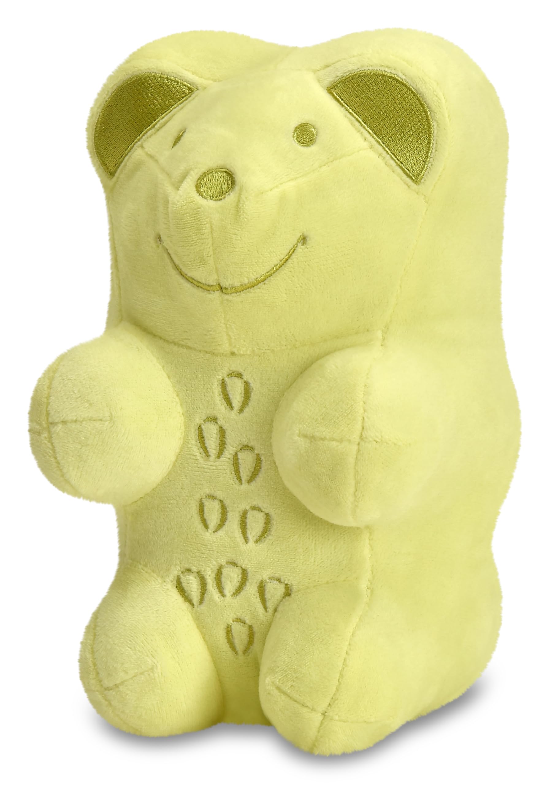 iscream Haribo Gummi Bear Furry 8.5" x 5" Candy Character Shaped Pillow, Pineapple - Image 3