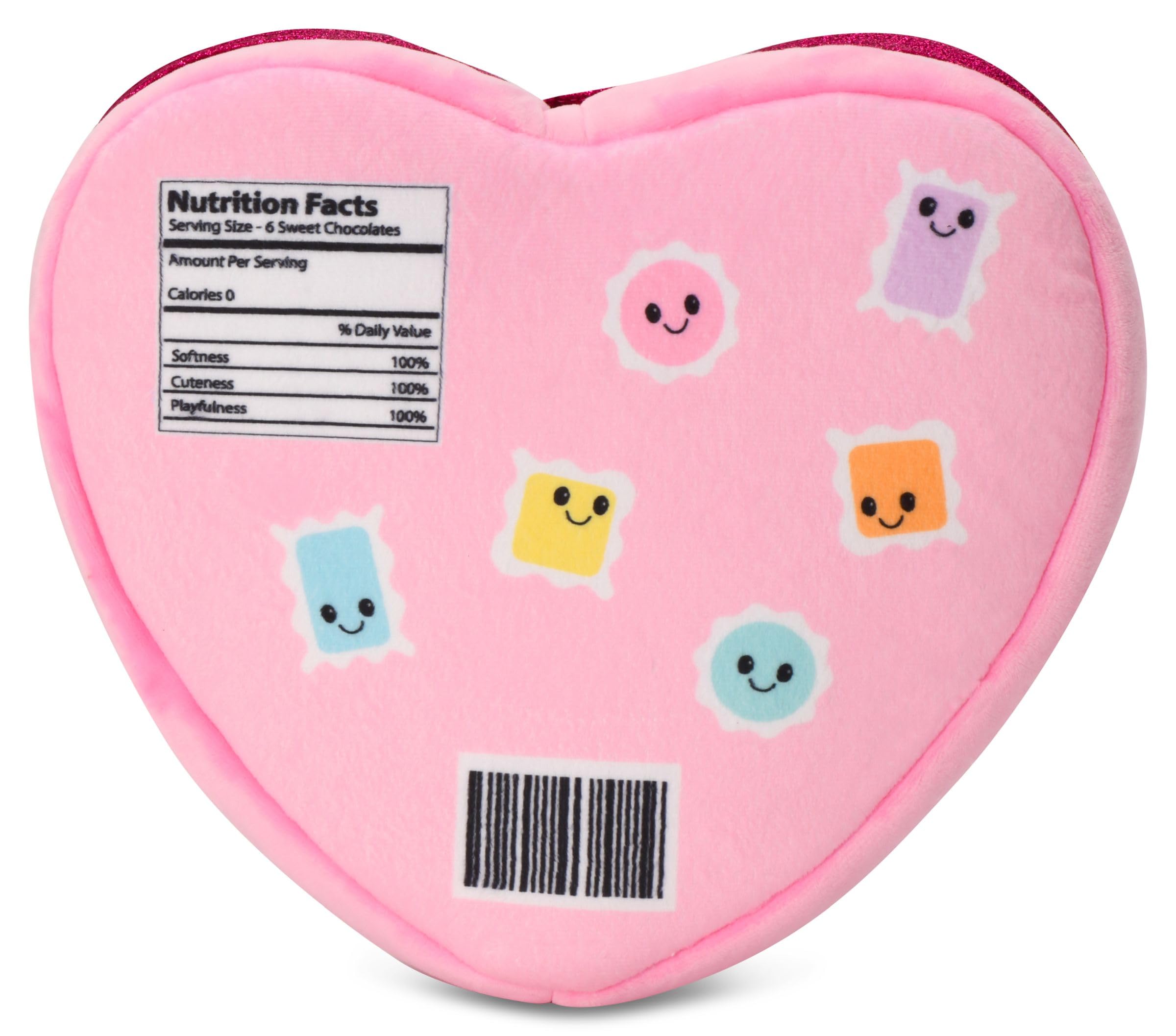 iscream Heart Shaped Plush Box of Chocolates Play Set with Glitter and Embroidered Accents - Image 5