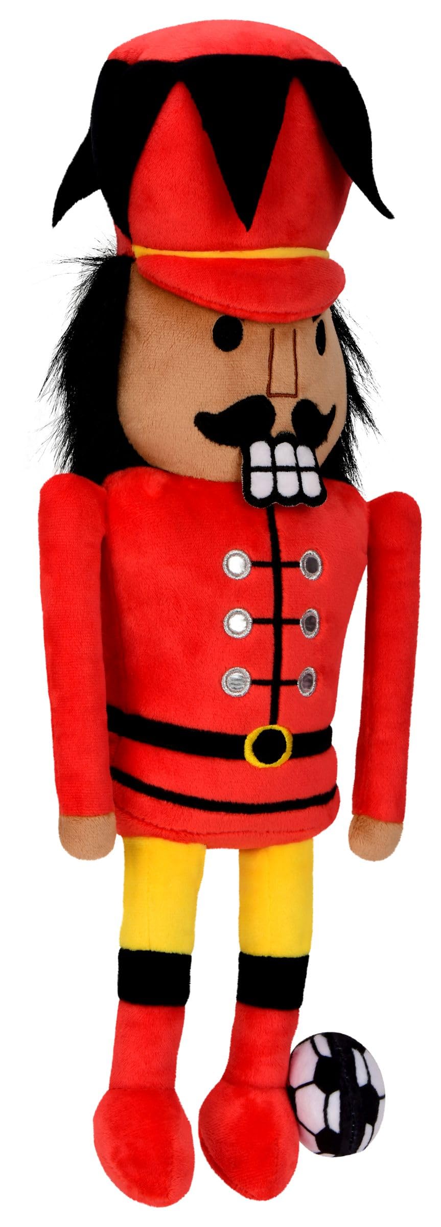 iscream Plush 18.5" Soccer Nutcracker Embroidered Accent Holiday Pillow Buddy - Image 3