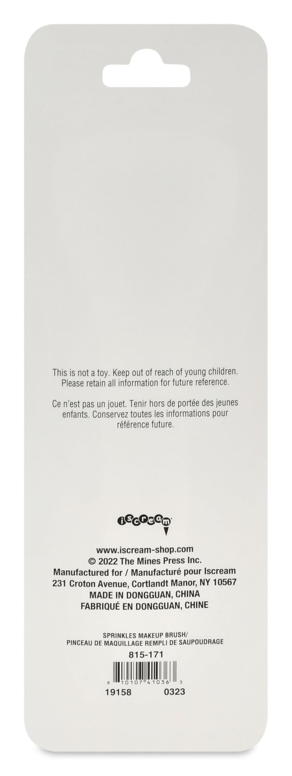 iscream Rainbow Sprinkles 7" Make-up Powder Brush with Colorful Bristles and Sprinkle Handle - Image 3