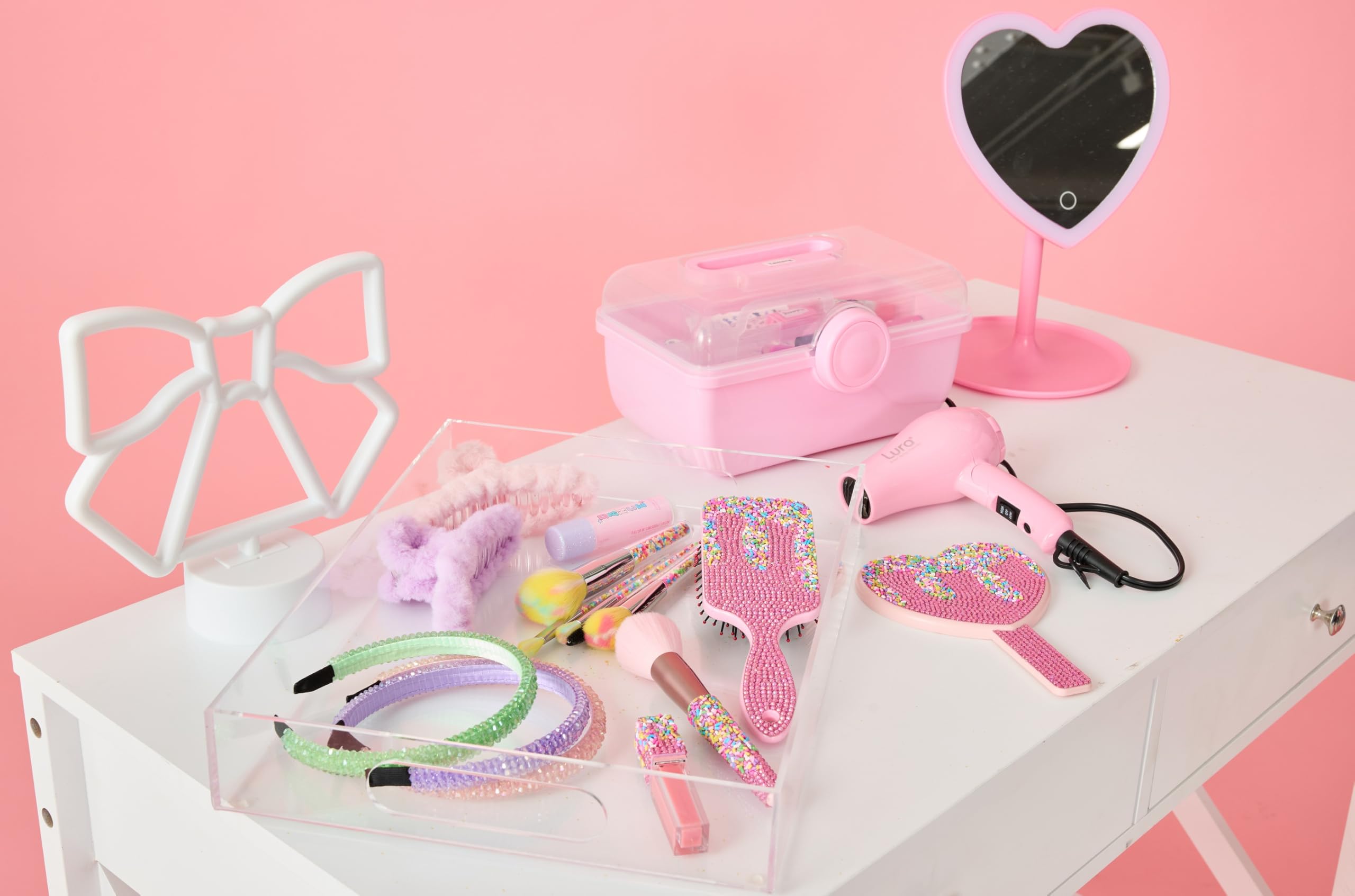 iscream Rainbow Sprinkles 7" Make-up Powder Brush with Colorful Bristles and Sprinkle Handle - Image 5