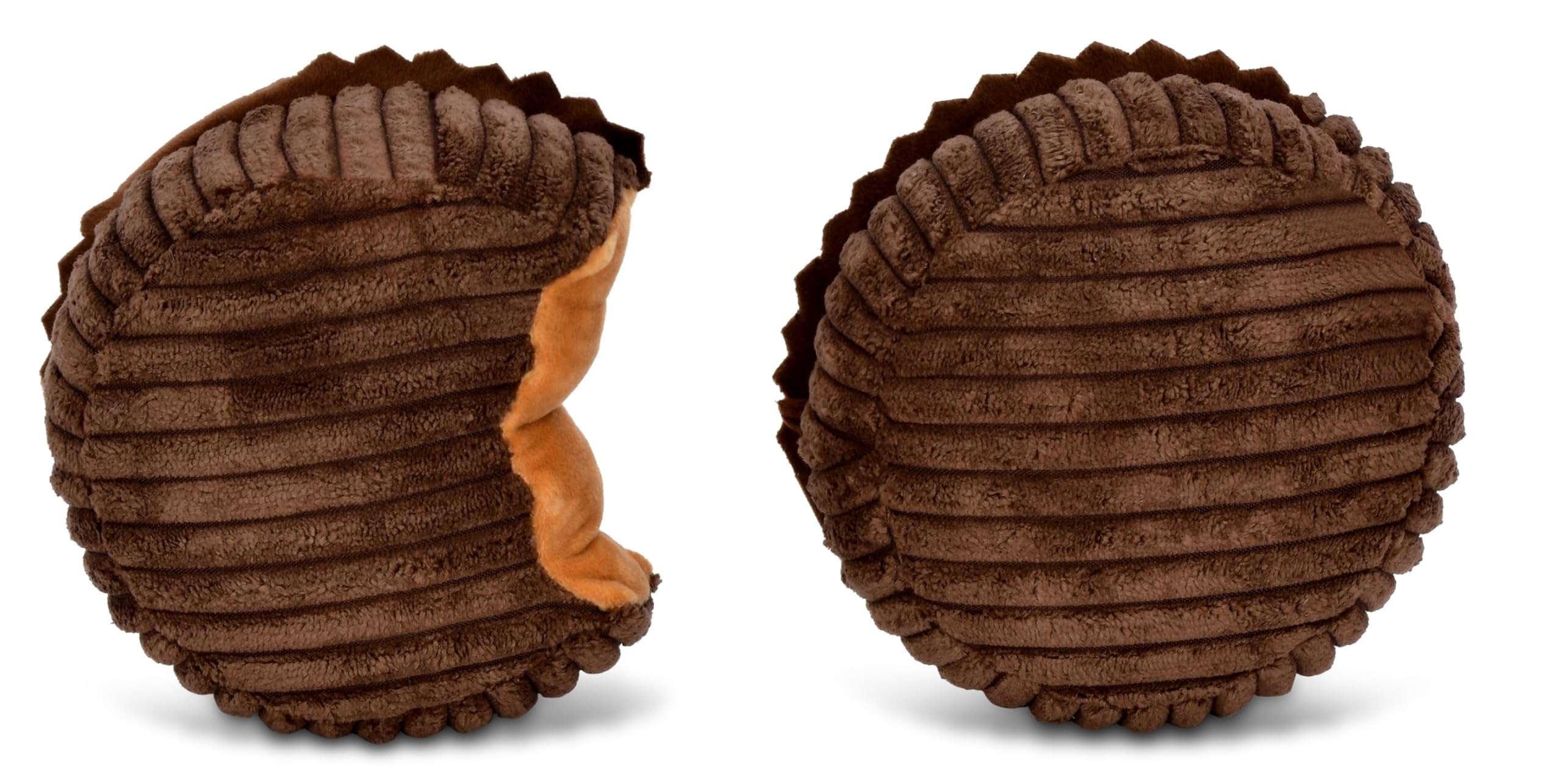 iscream Reese's Peanut Butter Cups Package 19" x 8.5" Pillow Set with Two Plushie Cups - Image 3