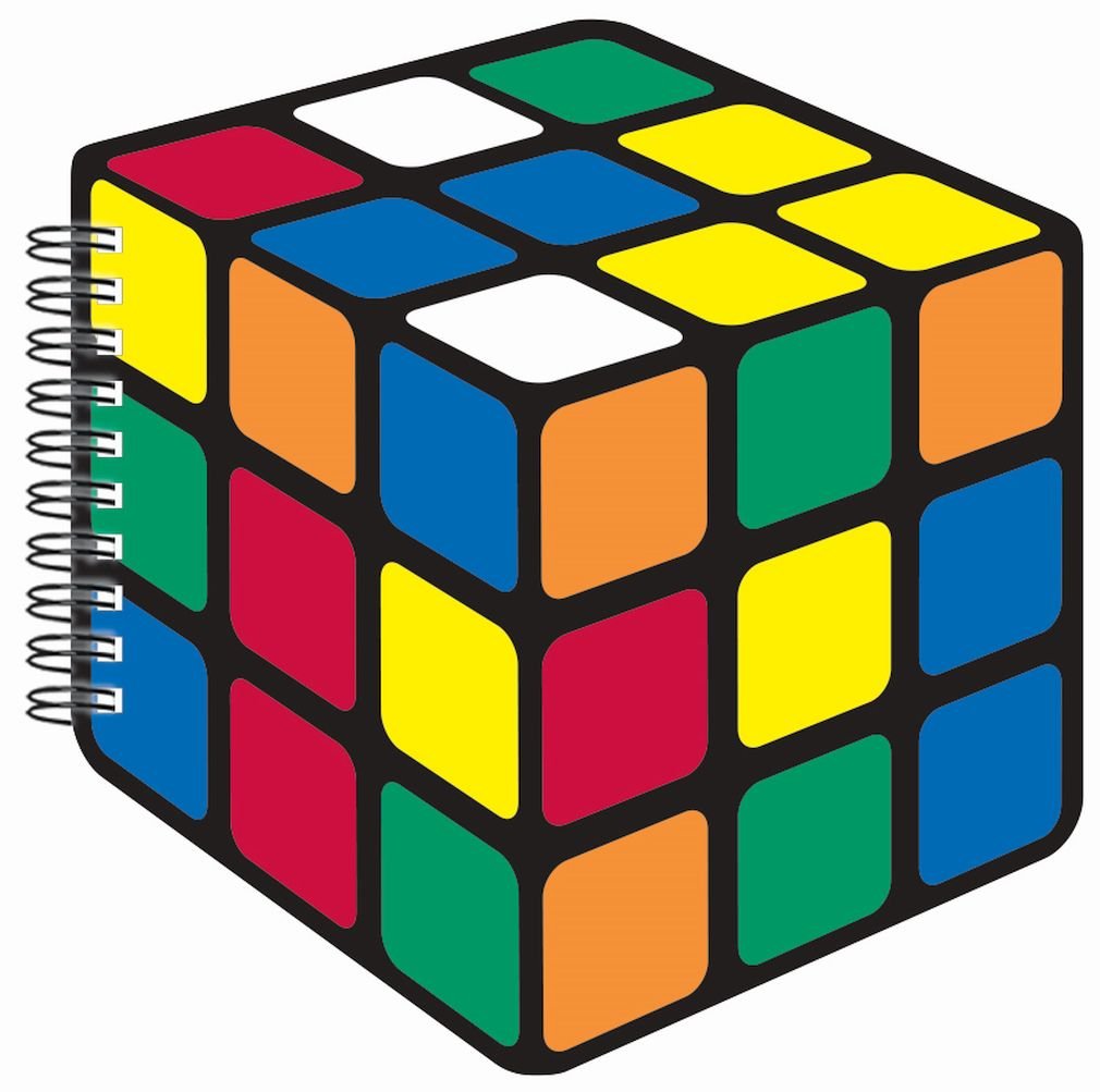 iscream Rubik's Cube Die-Cut Lined Page 6.5" Officially Licensed Notebook - Image 3