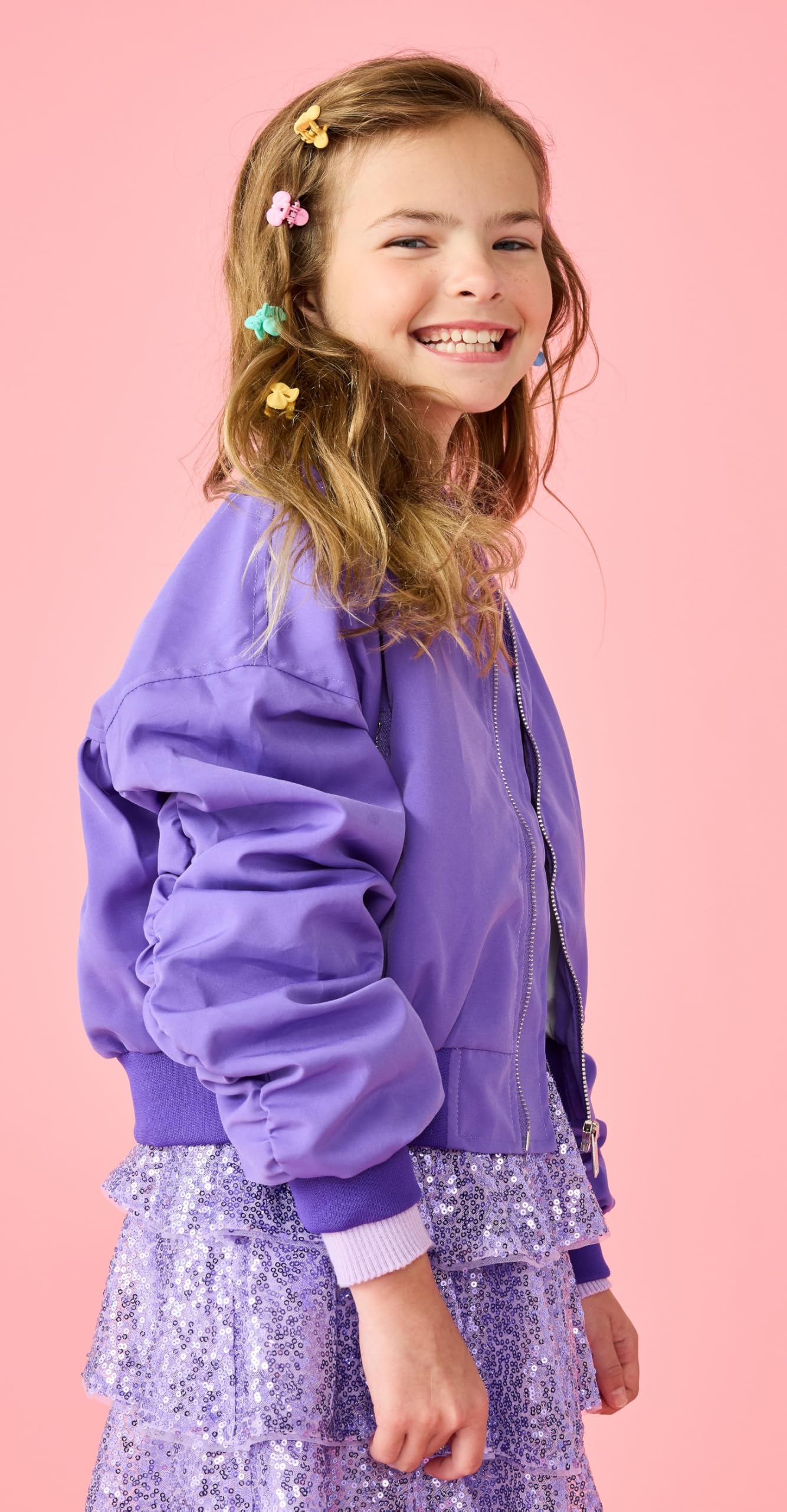 iscream Set of 25 Colorful .4" Mini Claw Hair Clips - Perfectly Pastel Bows - Image 5