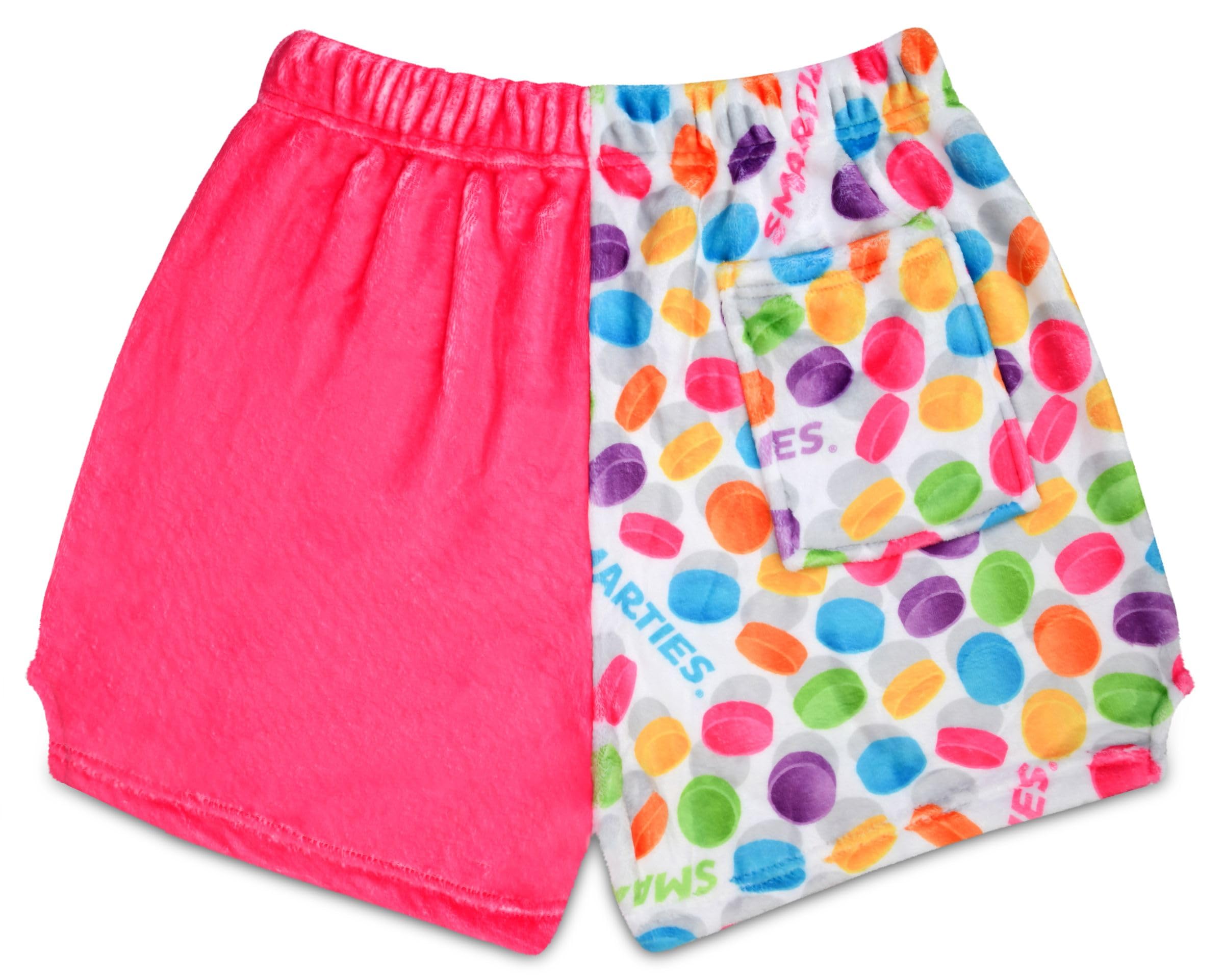iscream Smarties Print Big Girls Silky Soft Plush Fleece Shorts Collection - Image 3
