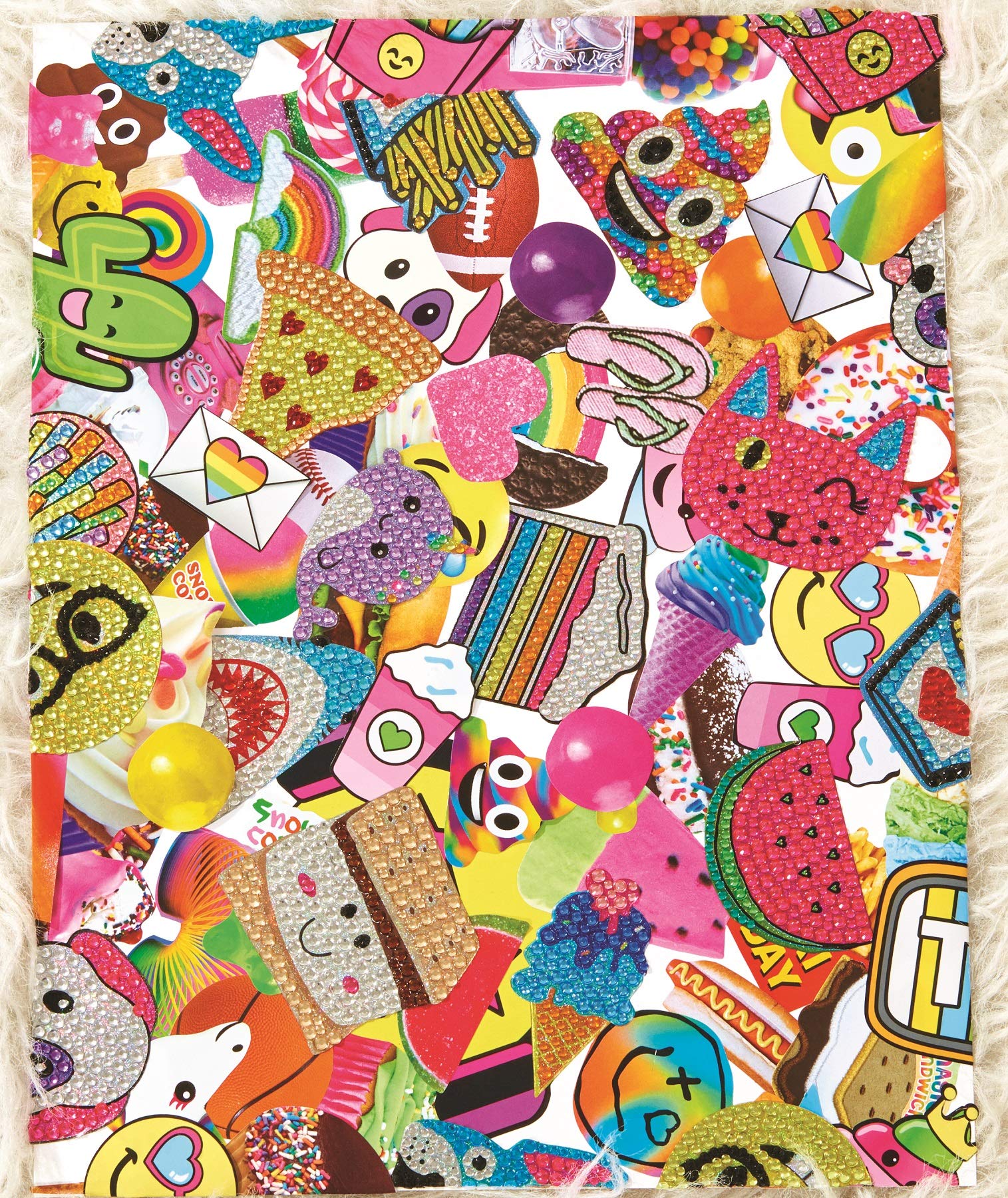 iscream Sparkly Rhinestone Sweethearts Cactus 2" Mini Vinyl Cling Decal - Image 4