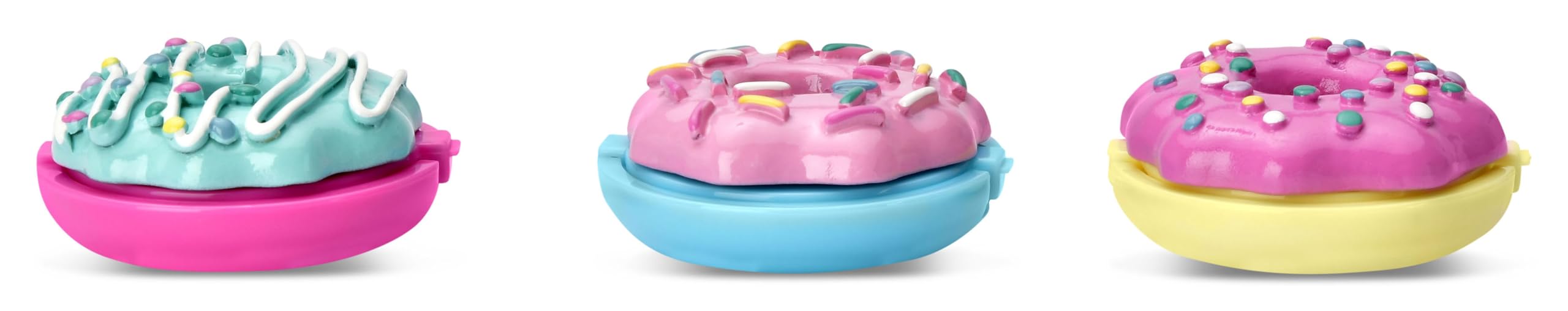 iscream Sprinkle Donuts Shaped Watermelon, Strawberry & Vanilla Scent Lip Balm Trio - Image 4