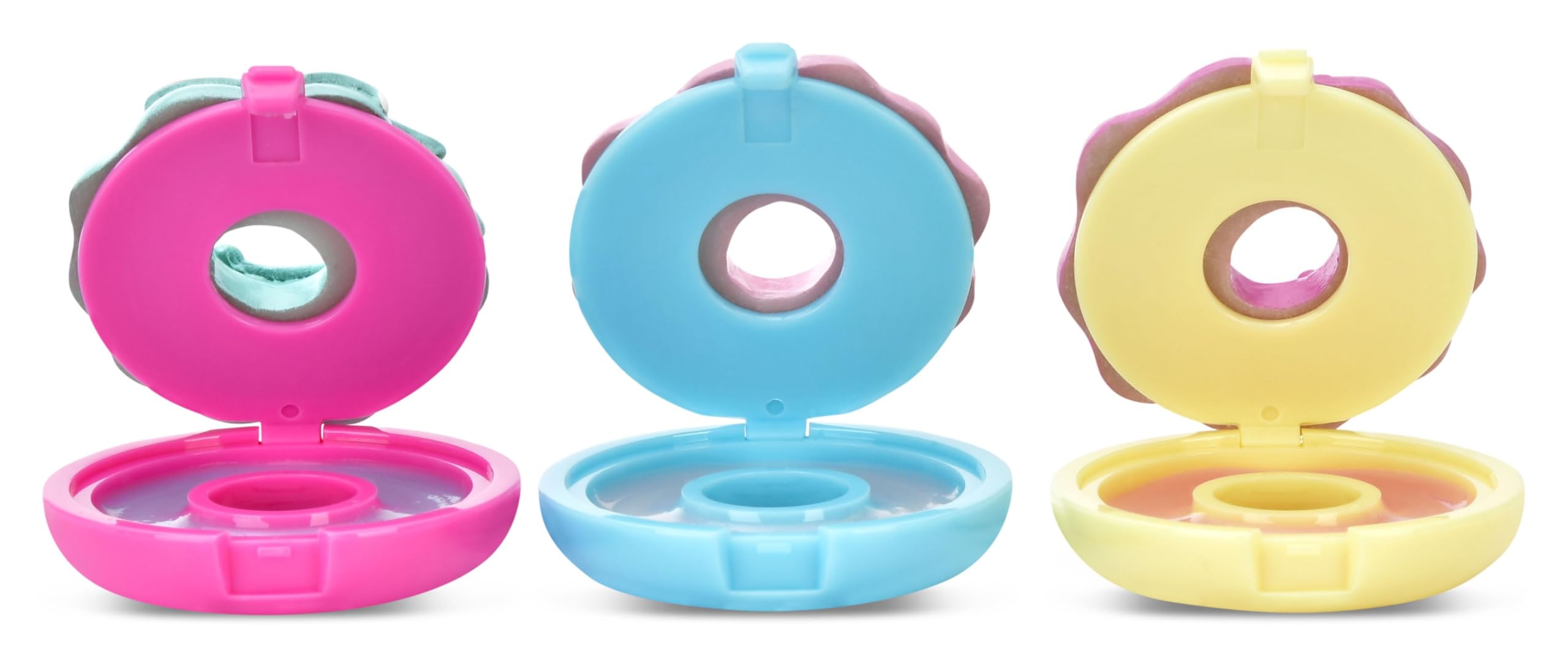 iscream Sprinkle Donuts Shaped Watermelon, Strawberry & Vanilla Scent Lip Balm Trio - Image 5