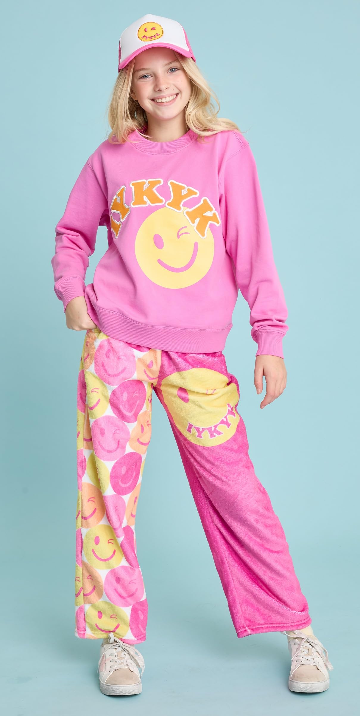 iscream + THEME NYC Big Girls French Terry Crewneck Applique and Embroidered Accent Sweatshirt Collection - Image 4