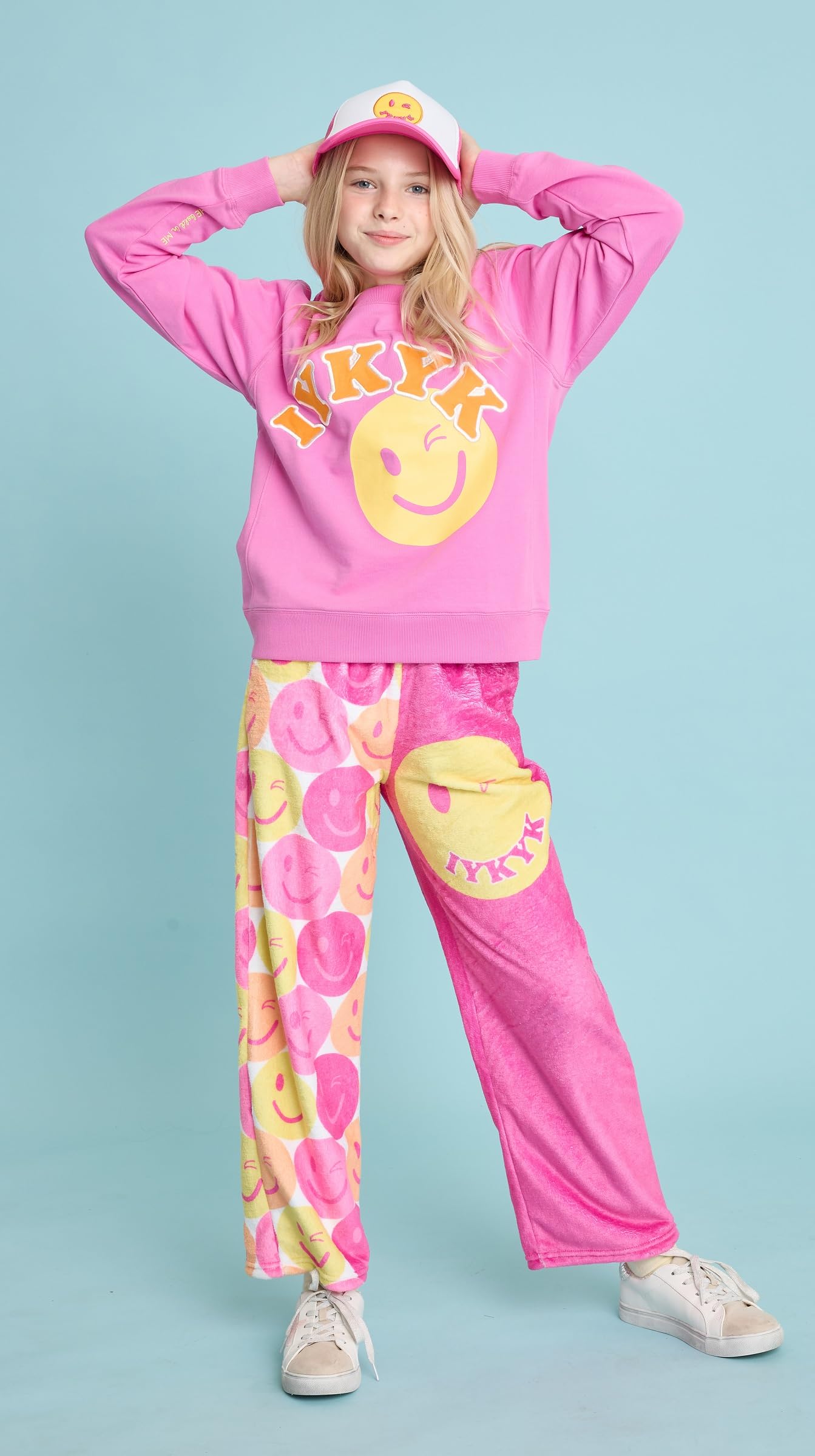iscream + THEME NYC Big Girls French Terry Crewneck Applique and Embroidered Accent Sweatshirt Collection - Image 5