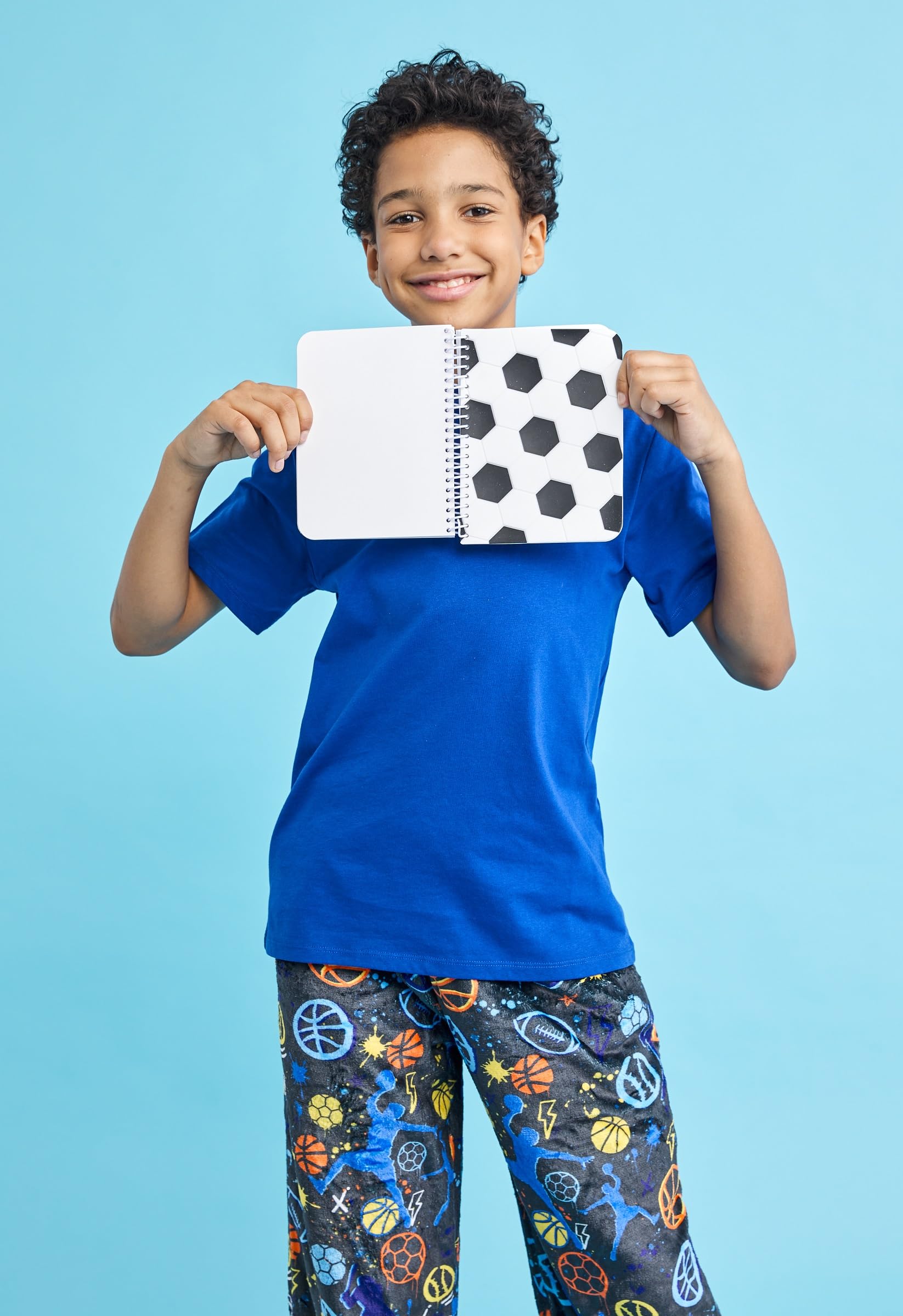 iscream Vinyl Cover Spiral-Bound Lined Page 7" Journal - Soccer Star - Image 5